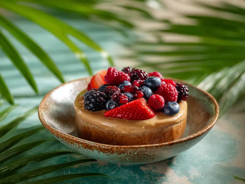 Peanut Butter Berry Protein Bowl