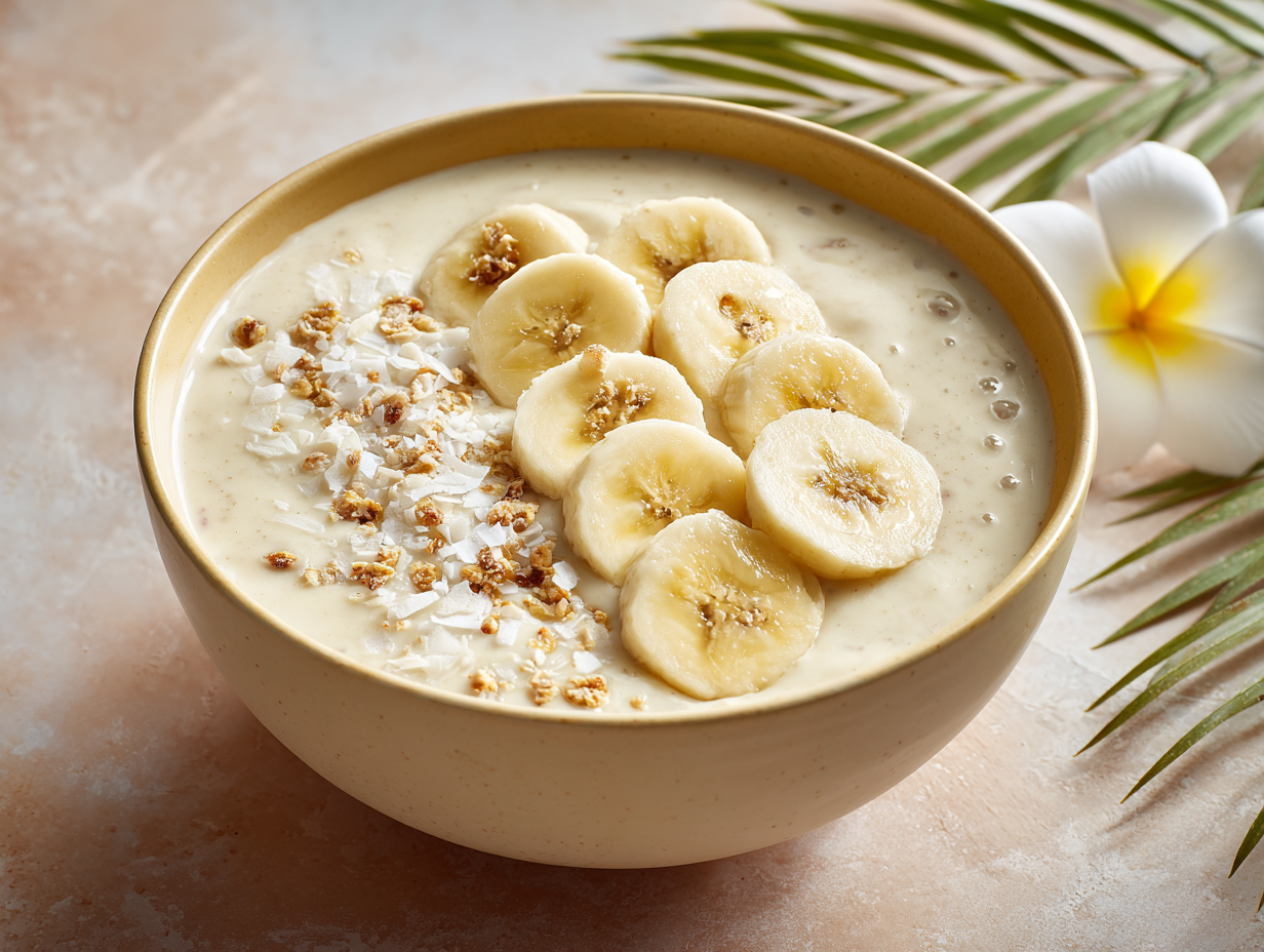 Tropical Banana Coconut Protein Bowl