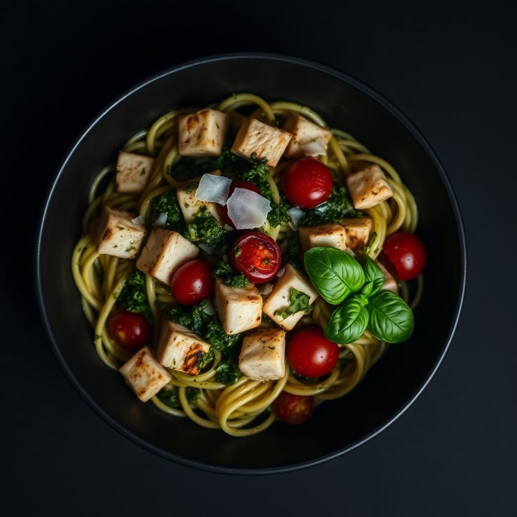Chicken Pesto Protein Pasta