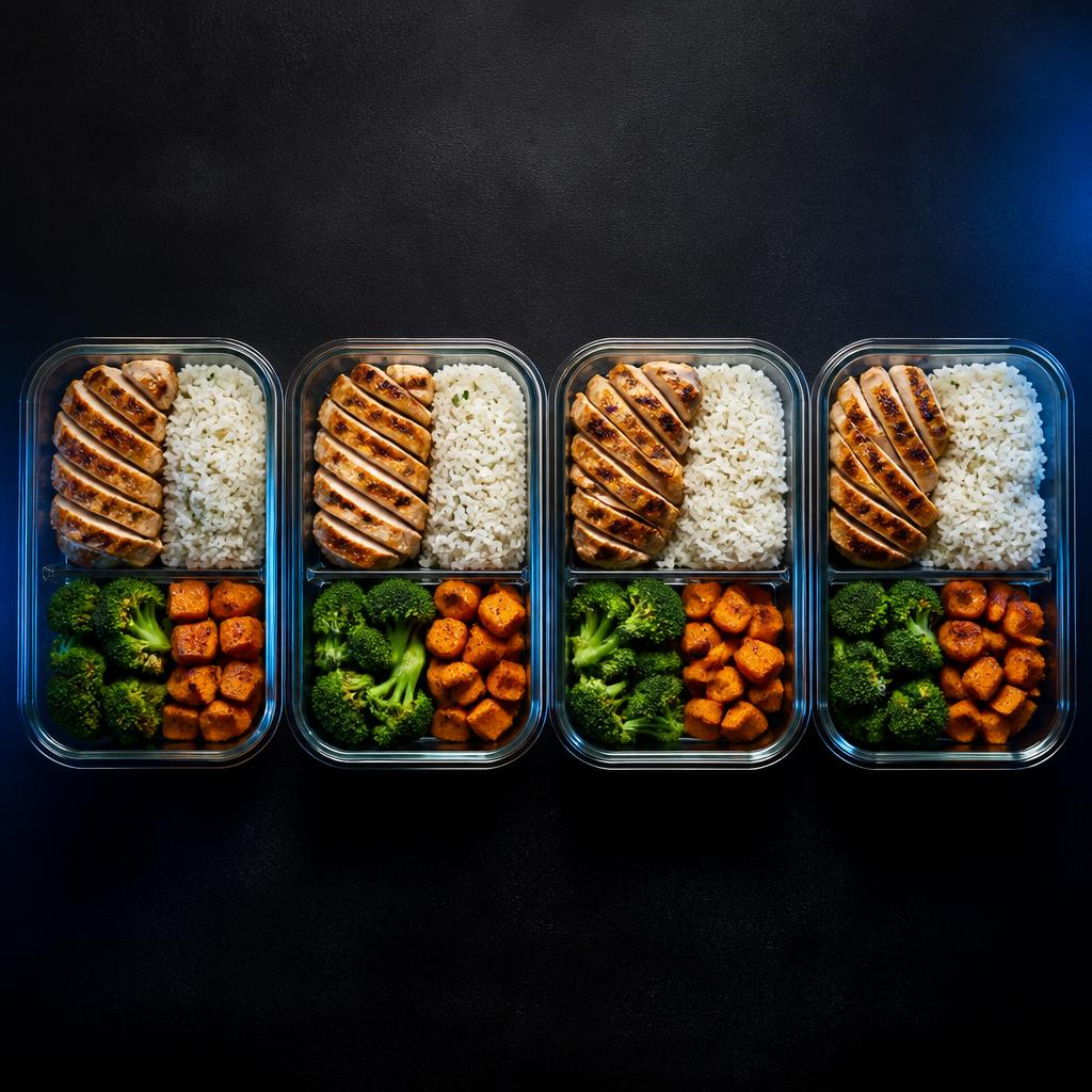 Chicken, Rice & Veg Meal Prep